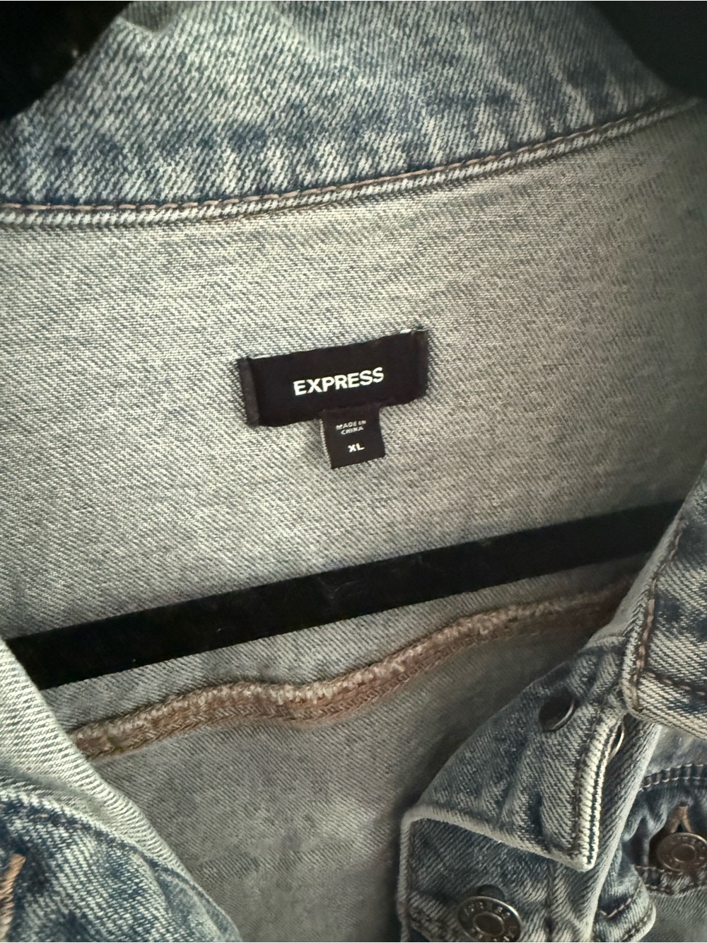 Express Light Blue Denim Jacket - Picture 2 of 4